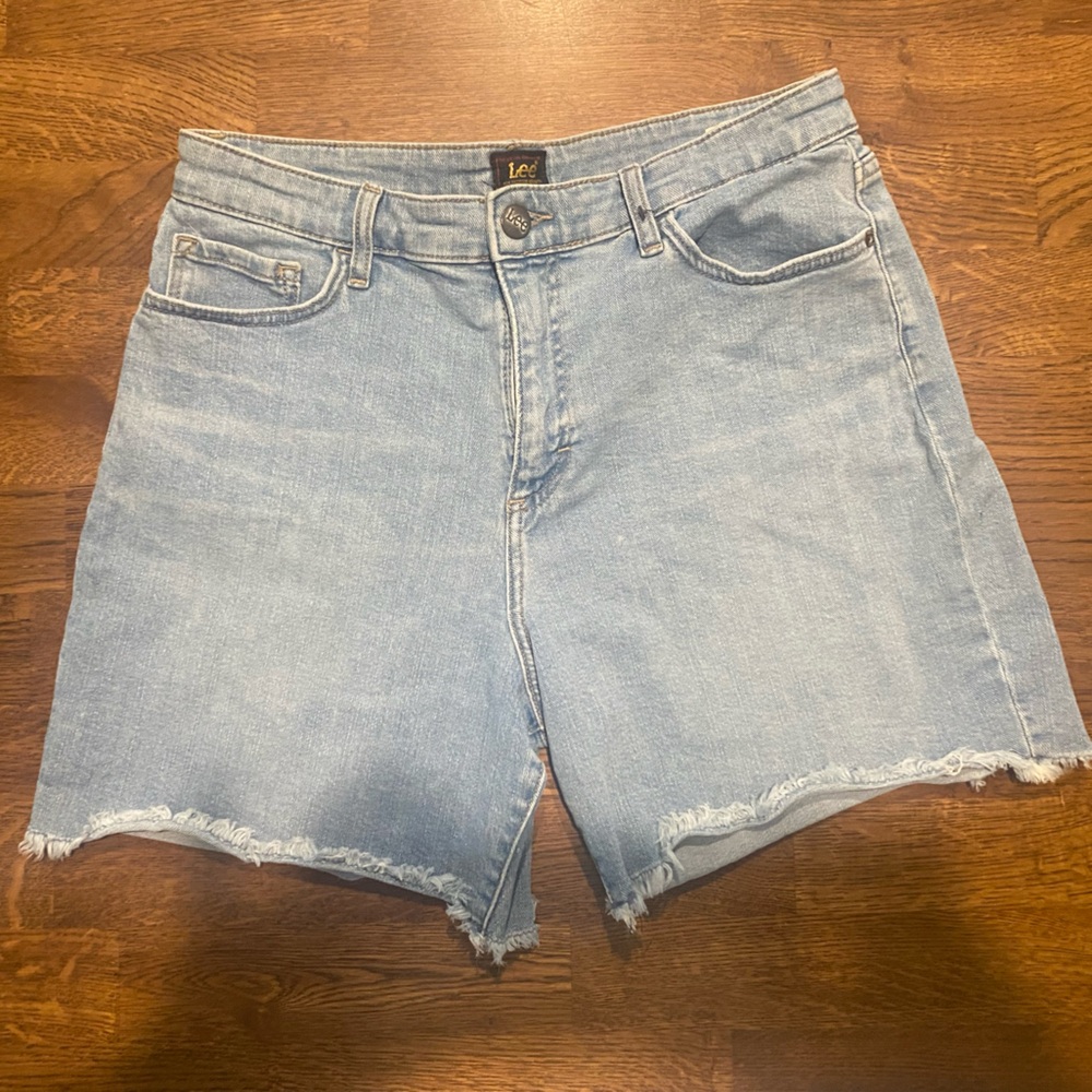 LEE Women's Light Wash Denim Shorts Sz 10